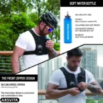 Arsvita Running Vest, Zip Reflective Running Vests with 500ml Hydration Bottle, Adjustable Waistband & Breathable Material, Chest Pack Gear Phone Holder for Running - Image 7