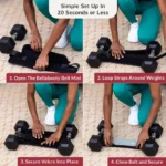 Bellabooty Hip Thrust Belt Mini for Dumbbells Kettlebells and Plates Home Gym Exercise Equipment - Image 5