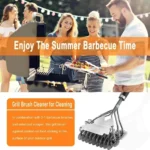 POLIGO Grill Brush & Scraper – Bristle-Free Stainless Steel BBQ Cleaning Tool, Heavy-Duty Grill Cleaner for Outdoor Grills - Image 5