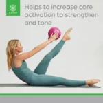 Gaiam Mini Ab Ball, Fuchsia, 8 Inch, Inflatable - Image 5