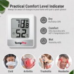 TempPro TP49 Digital Indoor Thermometer & Hygrometer, Temperature and Humidity Monitor with Comfort Indicator for Home, Baby Room, Office - Image 5