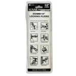 Kovar 10 Inch Heavy Duty Chrome Vanadium Steel Locking Plier With Wire Cutter- Orange - Image 2